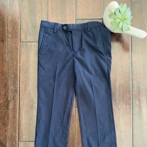 NORDSTROM BRAND NAVY BLUE DRESS PANTS ADJUSTABLE WAIST YOUTH SIZE 6 COTTON BLEND